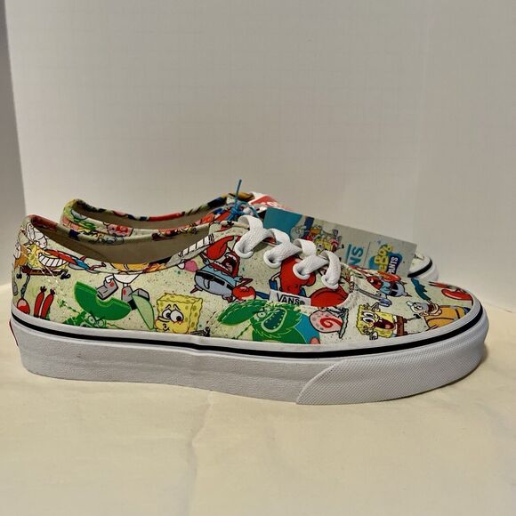 Vans Authentic Era Spongebob All Characters Canvas Customs Sneakers W 7.5 M 6 - Picture 6 of 10